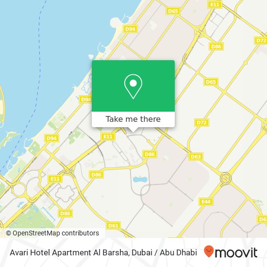 Avari Hotel Apartment Al Barsha map