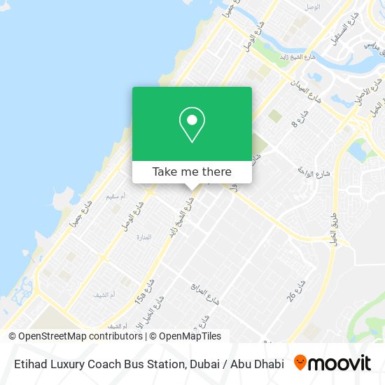 Etihad Luxury Coach Bus Station map