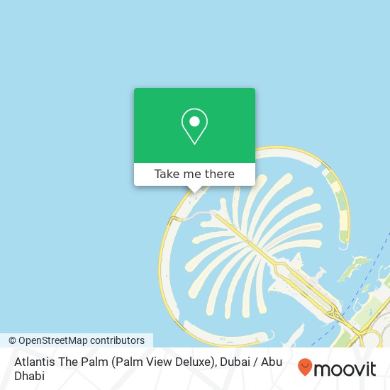 Atlantis The Palm (Palm View Deluxe) map