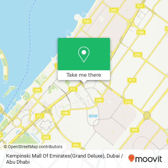 Kempinski Mall Of Emirates(Grand Deluxe) map