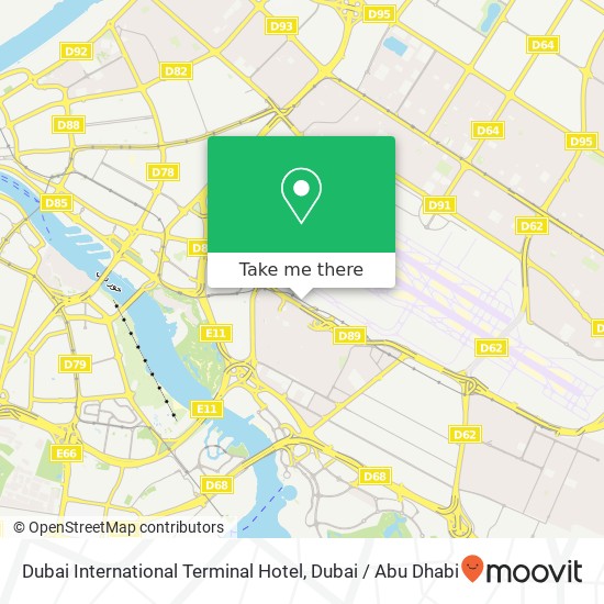 Dubai International Terminal Hotel map