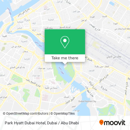 Park Hyatt Dubai Hotel map