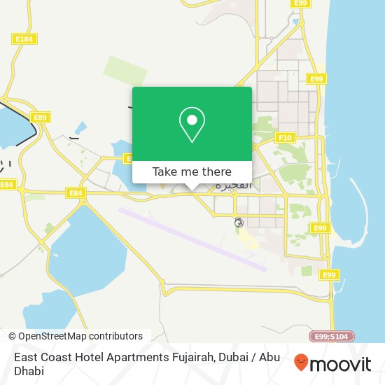 East Coast Hotel Apartments Fujairah map