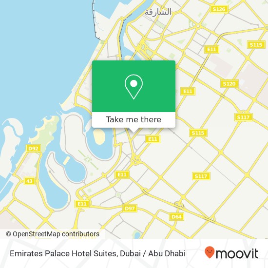 Emirates Palace Hotel Suites map