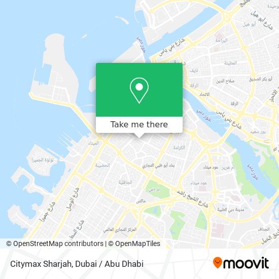 Citymax Sharjah map