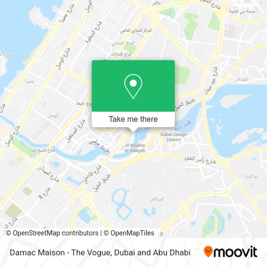 Damac Maison - The Vogue map