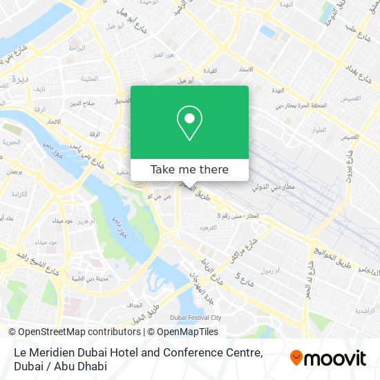Le Meridien Dubai Hotel and Conference Centre map