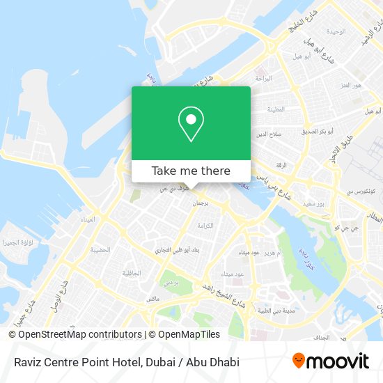 Raviz Centre Point Hotel map