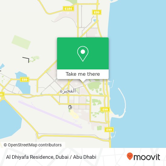 Al Dhiyafa Residence map