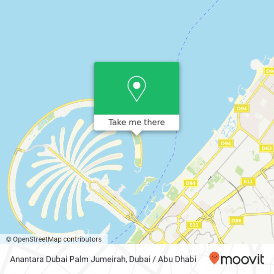 Anantara Dubai Palm Jumeirah map