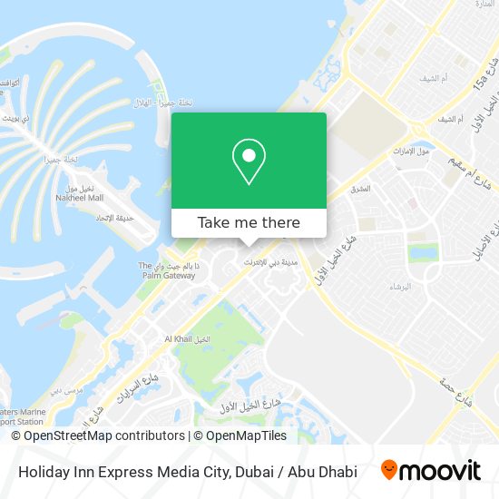 Holiday Inn Express Media City map
