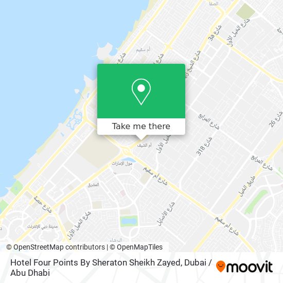 Hotel Four Points By Sheraton Sheikh Zayed map