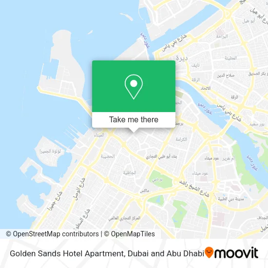 Golden Sands Hotel Apartment map