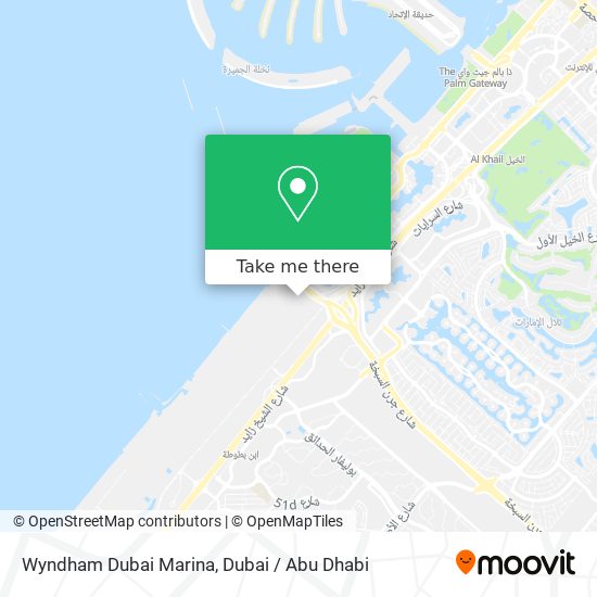Wyndham Dubai Marina map