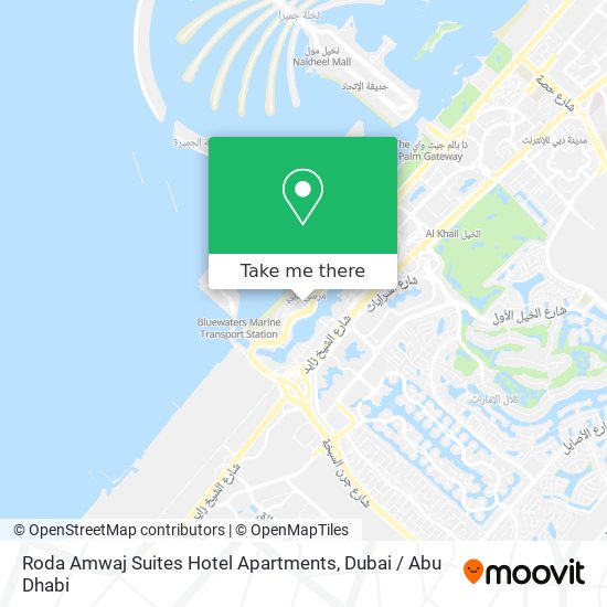 Roda Amwaj Suites Hotel Apartments map