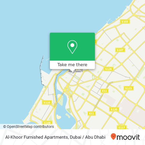 Al-Khoor Furnished Apartments map