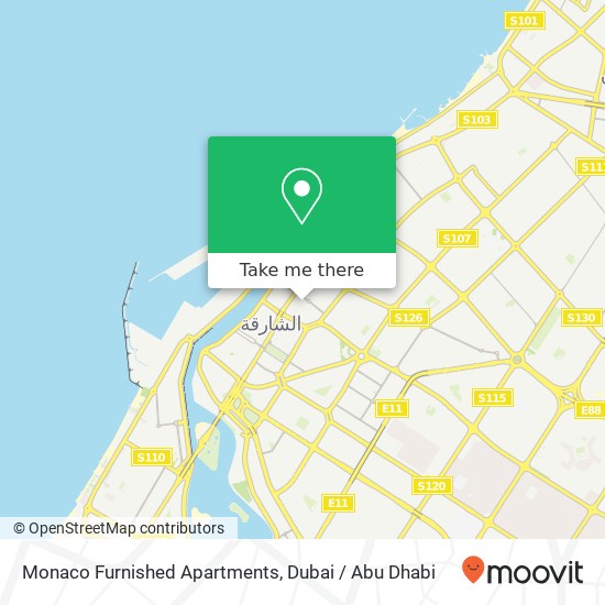 Monaco Furnished Apartments map