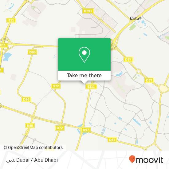 دبي map