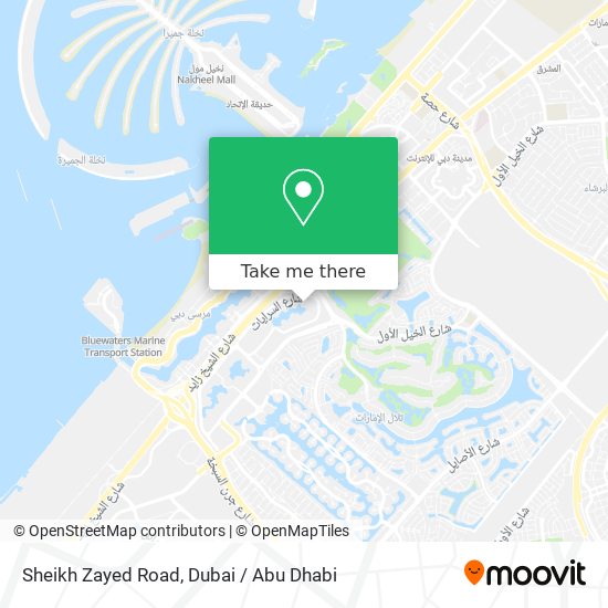 Sheikh Zayed Road map