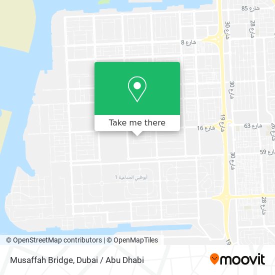 Musaffah Bridge map