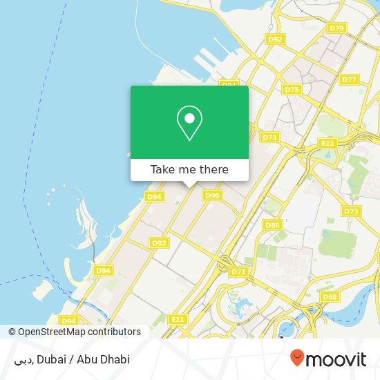 دبي map