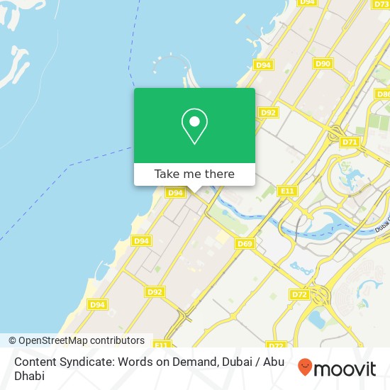 Content Syndicate: Words on Demand map