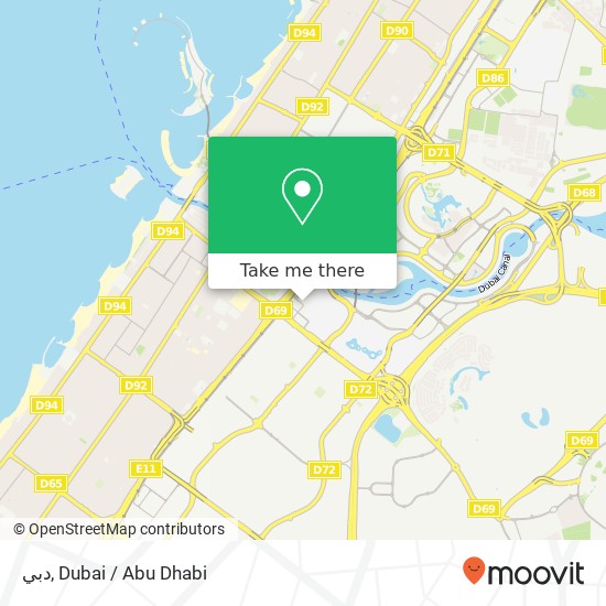 دبي map