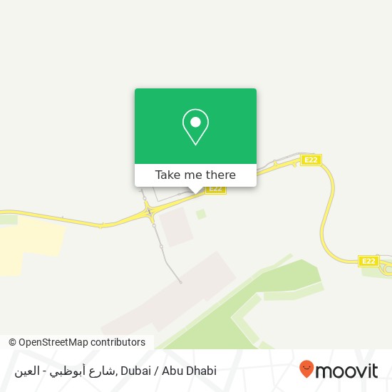 شارع أبوظبي - العين map