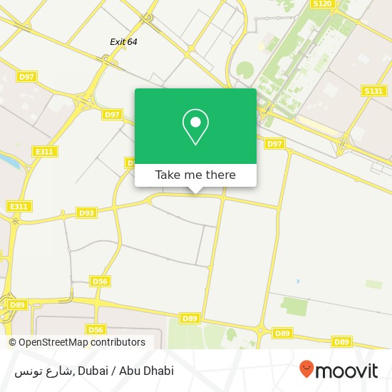 شارع تونس map