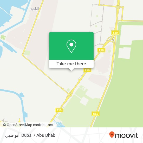 أبو ظبي map