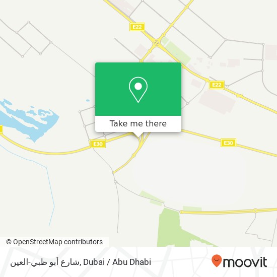 شارع أبو ظبي-العين map