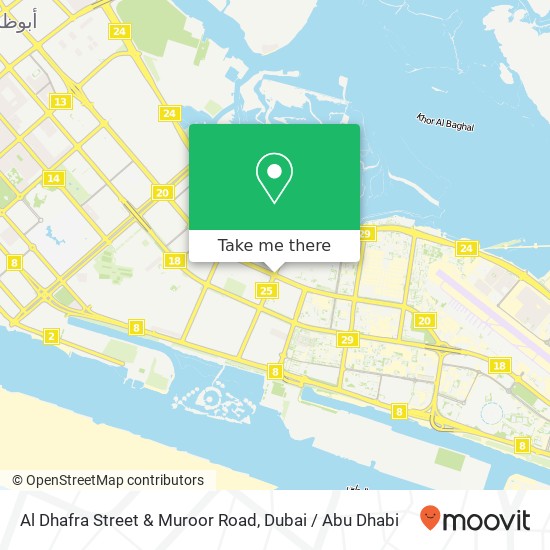 Al Dhafra Street & Muroor Road map
