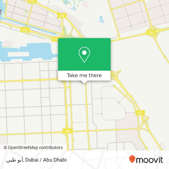 أبو ظبي map