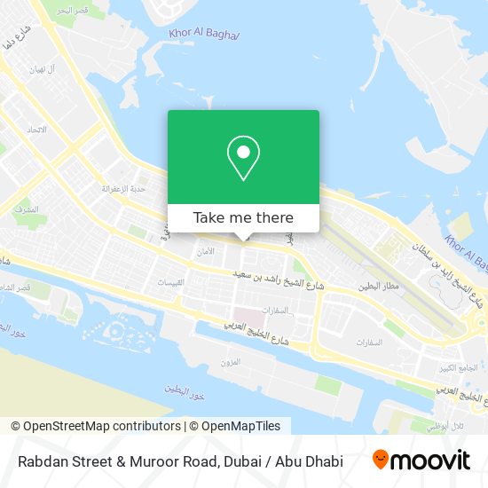 Rabdan Street & Muroor Road map