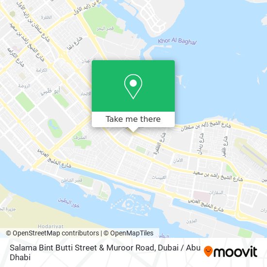 Salama Bint Butti Street & Muroor Road map