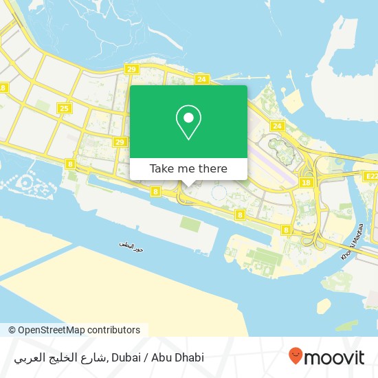 شارع الخليج العربي map