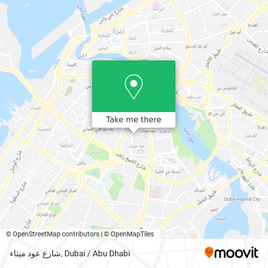 شارع عود ميثاء map