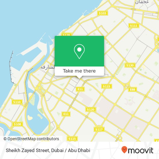 Sheikh Zayed Street map