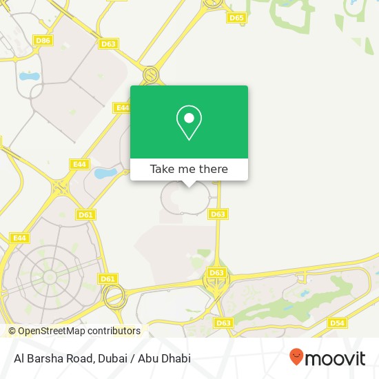 Al Barsha Road map