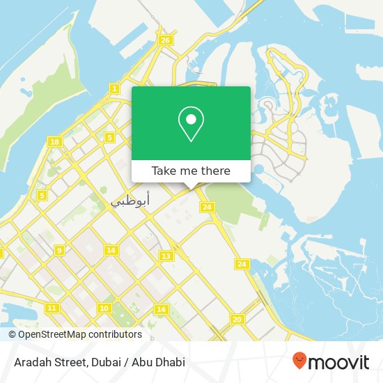 Aradah Street map