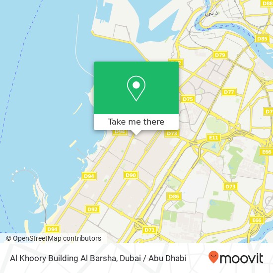 Al Khoory Building Al Barsha map