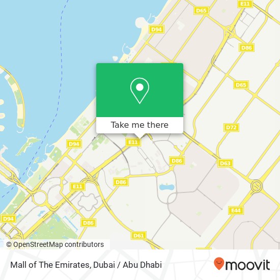 Mall of The Emirates map