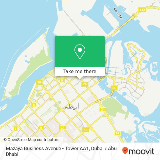 Mazaya Business Avenue - Tower AA1 map