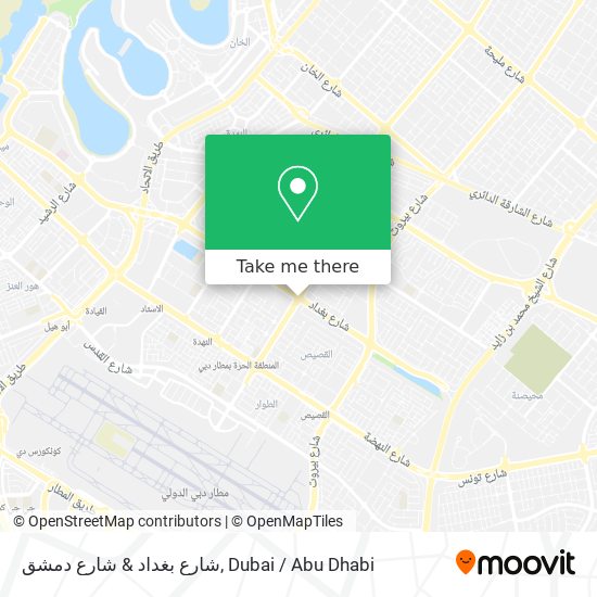 شارع بغداد & شارع دمشق map