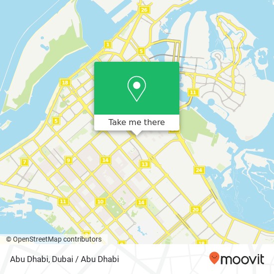 Abu Dhabi map