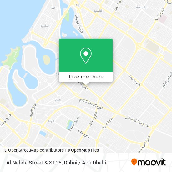 Al Nahda Street & S115 map