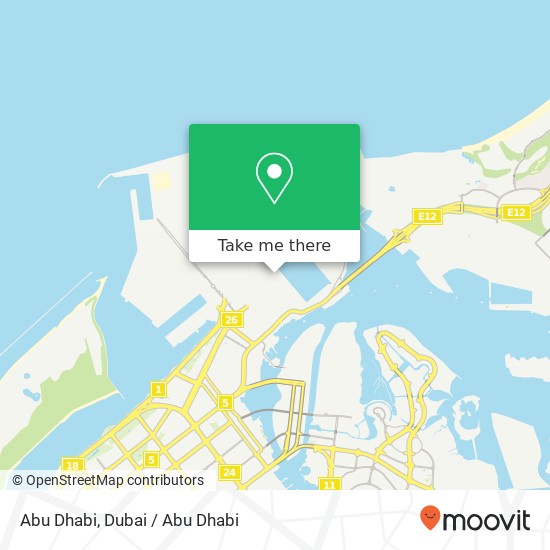 Abu Dhabi map