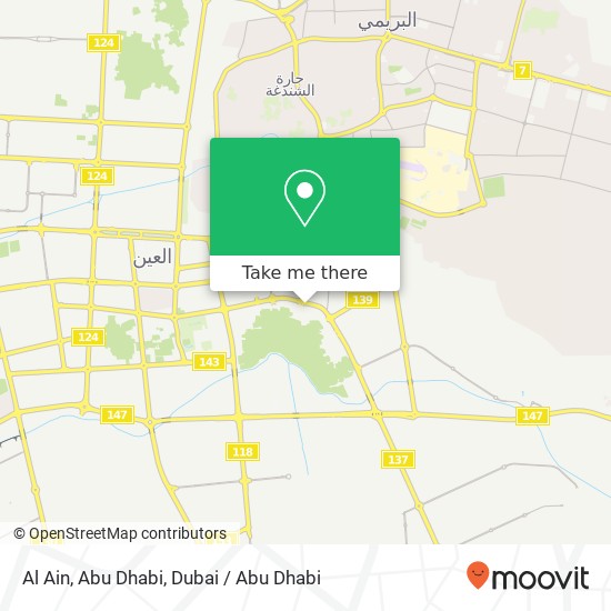 Al Ain, Abu Dhabi map