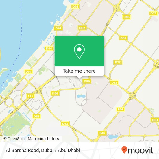 Al Barsha Road map