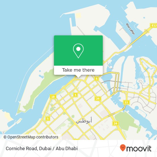 Corniche Road map